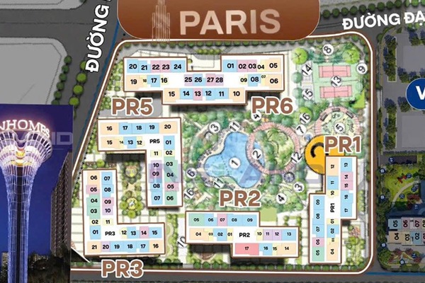 SHOP CHÂN ĐẾ TÒA PR6.01-S12 TÒA PR6 OCEAN PARK
